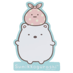 Japan San-X Vinyl Sticker - Sumikko Gurashi / Shirokuma & Furoshiki