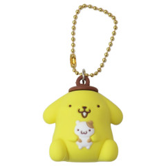 Japan Sanrio 3D Keychain - Pompompurin & Muffin