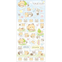 Japan San-X Sheet Sticker - Kokoro Araiguma A