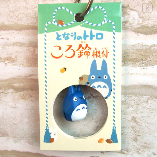 Japan Ghibli Tiny Charm Face-shaped Bell Netsuke - My Neighbor Totoro / Blue - 1