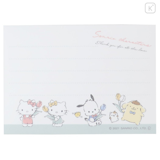 Japan Sanrio Mini Notepad - Characters / Tulip - 2