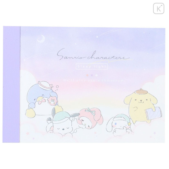 Japan Sanrio Mini Notepad - Characters / Good Dream - 1