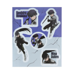 Japan Monster Kaiju No. 8 Clear Vinyl Sticker - Captain Mina Ashiro & Soshiro Hoshina