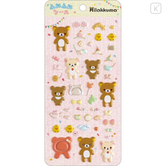 Japan San-X Squishy Sticker - Rilakkuma / Dress Up - 1