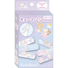 Japan San-X Boxed Adhesive Bandage - Rilakkuma / Sky Curly Cotton Candy