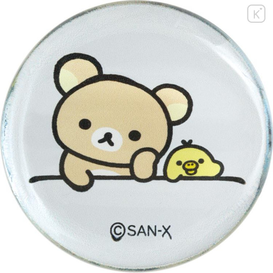 Japan San-X Glass Round Chopstick Rest - Kiiroitori & Rilakkuma - 2