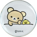 Japan San-X Glass Round Chopstick Rest - Kiiroitori & Rilakkuma - 2