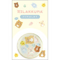 Japan San-X Glass Round Chopstick Rest - Rilakkuma / Let's All Be Full And Satisfied - 1