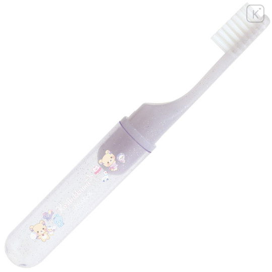 Japan San-X Toothbrush Set - Rilakkuma / Sky Curly Cotton Candy - 3