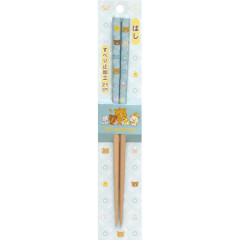 Japan San-X Chopsticks 21cm - Rilakkuma / Let's All Be Full And Satisfied