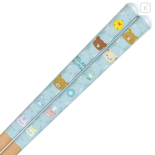 Japan San-X Chopsticks 21cm - Rilakkuma / Let's All Be Full And Satisfied - 3