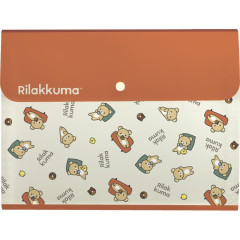 Japan San-X 6 Pockets A4 Document File - Rilakkuma / New Basic Rilakkuma