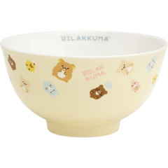 Japan San-X Pottery Bowl - Rilakkuma / Let's All Be Full And Satisfied