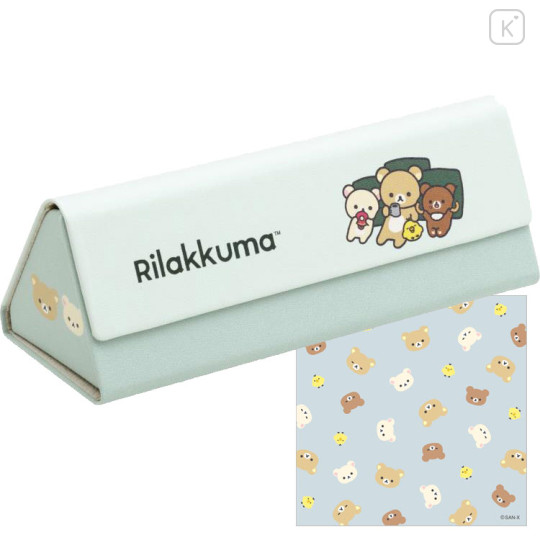 Japan San-X Triangular Glasses Case - Rilakkuma / New Basic Rilakkuma - 1