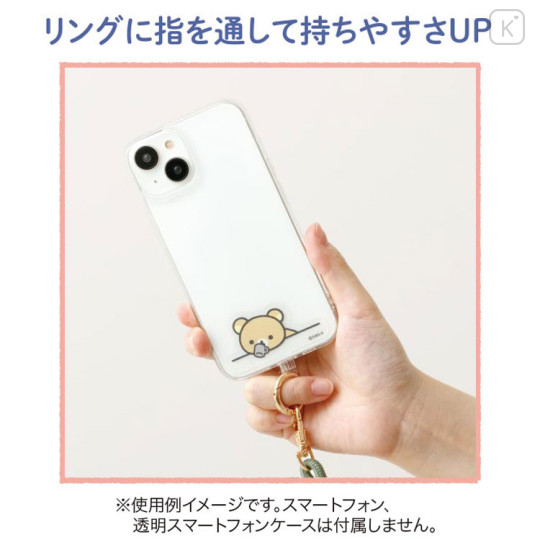 Japan San-X Smartphone Shoulder Strap - Rilakkuma : Green - 2
