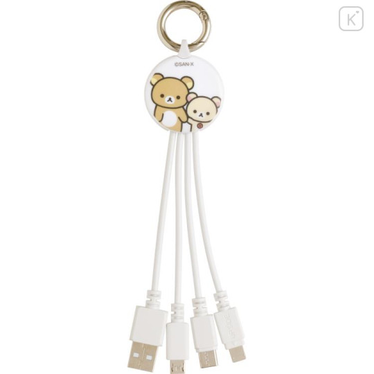Japan San-X Multi Charging Cable - Korilakkuma & Rilakkuma - 2