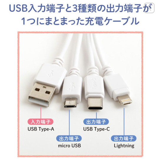 Japan San-X Multi Charging Cable - Korilakkuma & Rilakkuma - 3