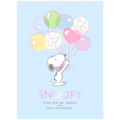 Japan Peanuts B6 Planner Monthly Schedule Book - 2025 / Snoopy Balloon Blue