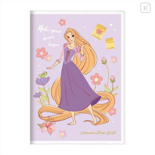 Japan Disney B6 Planner Monthly Schedule Book - 2025 / Rapunzel Purple - 1