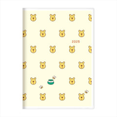 Japan Disney B6 Planner Monthly Schedule Book - 2025 / Pooh Oh