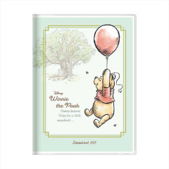 Japan Disney B6 Planner Weekly Schedule Book - 2025 / Pooh Balloon Flying