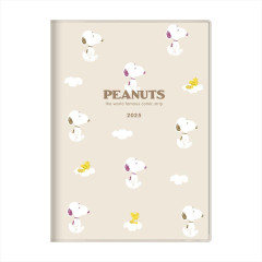 Japan Peanuts B6 Planner Monthly Schedule Book - 2025 / Snoopy Cappuccino