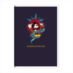 Japan Disney B6 Planner Monthly Schedule Book - 2025 / Mickey Navy