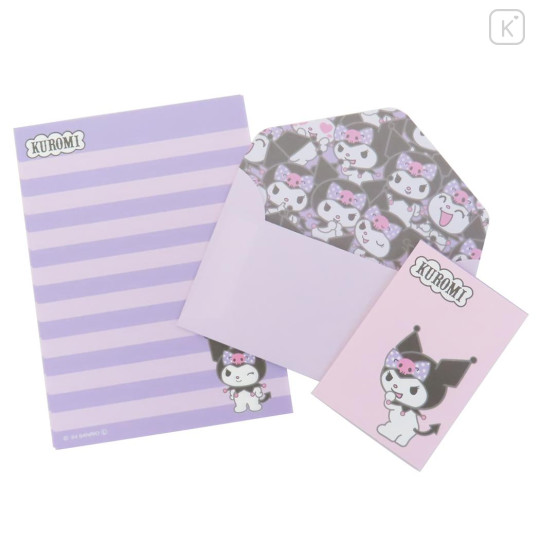 Japan Sanrio Mini Letter Set - Kuromi / All About - 1