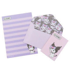 Japan Sanrio Mini Letter Set - Kuromi / All About