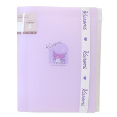 Japan Sanrio 6+1 Pockets A4 Index File Holder - Kuromi / With Belt