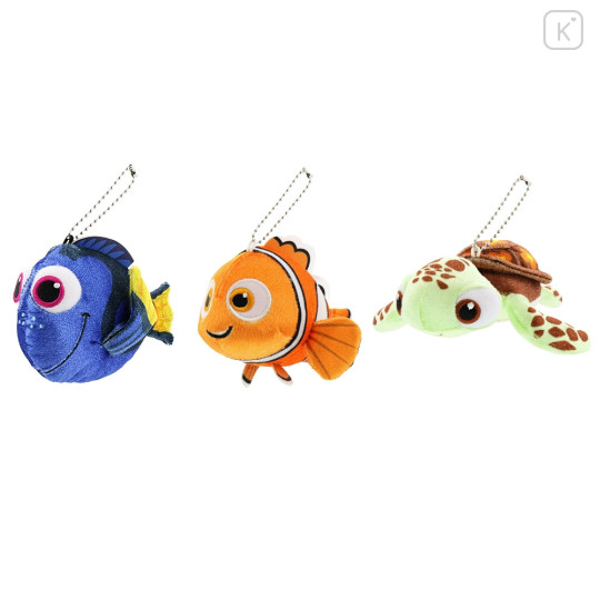 Japan Tokyo Disney Resort Plush Keychain & Badge Set - Finding Nemo - 1