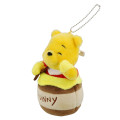 Japan Tokyo Disney Resort Plush Keychain & Badge - Pooh & Hunny - 2