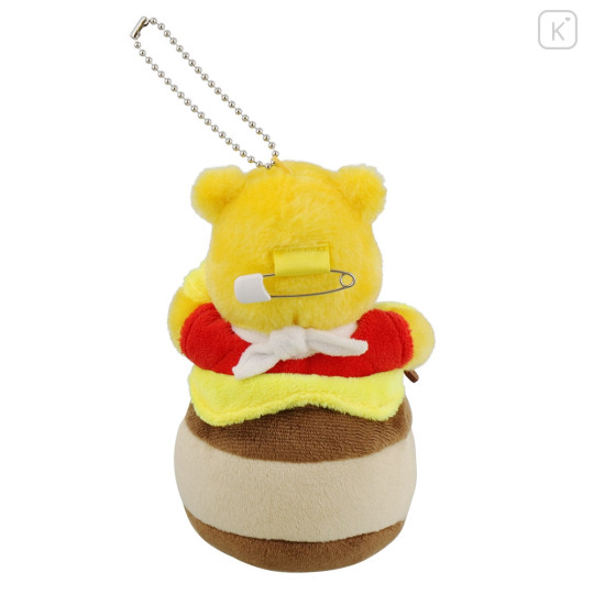 Japan Tokyo Disney Resort Plush Keychain & Badge - Pooh & Hunny - 3