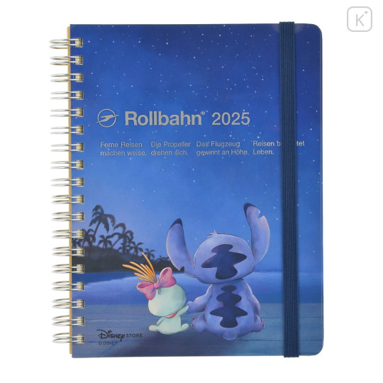 Japan Disney Store Rollbahn Planner Schedule Book - Stitch Star Night / 2025 - 1