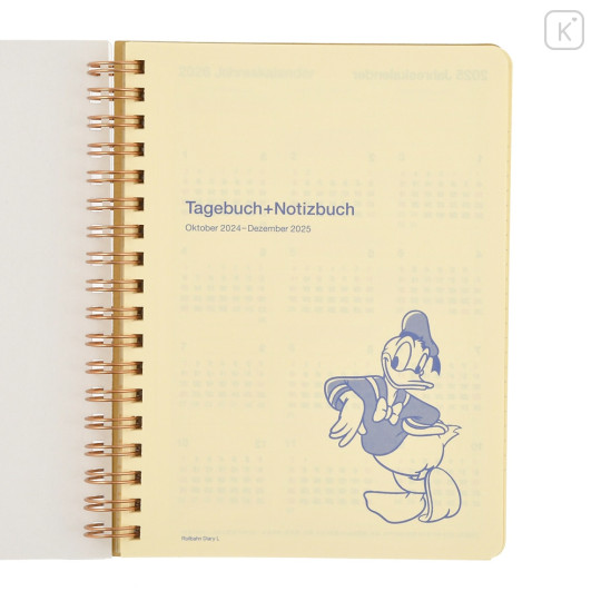 Japan Disney Store Rollbahn Planner Schedule Book - Donald Duck / 2025 - 2