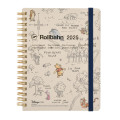 Japan Disney Store Rollbahn Planner Schedule Book - Pooh & Friends : 2025 - 1