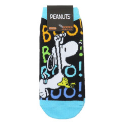 Japan Peanuts Socks - Snoopy / Boo Black