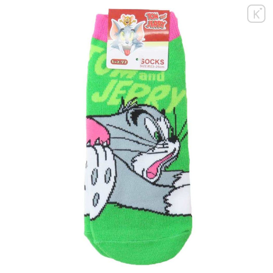 Japan Tom and Jerry Socks - Neon Green - 1