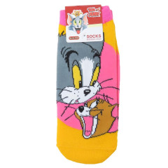 Japan Tom and Jerry Socks - Neon Pink & Orange