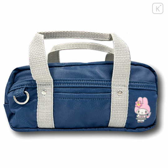 Japan Sanrio Boston Bag Pen Case - My Melody / Tokimeki Heisei Kogal - 1