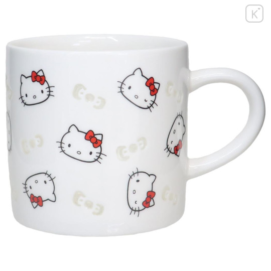 Japan Sanrio Porcelain Mug - Hello Kitty : Openwork Hotarude Light Shine - 1