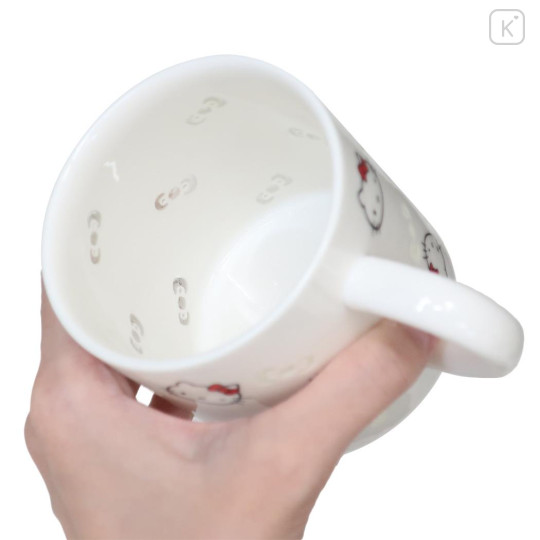 Japan Sanrio Porcelain Mug - Hello Kitty : Openwork Hotarude Light Shine - 3