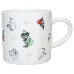 Japan Moomin Porcelain Mug - Characters / Hotarude Light Shine