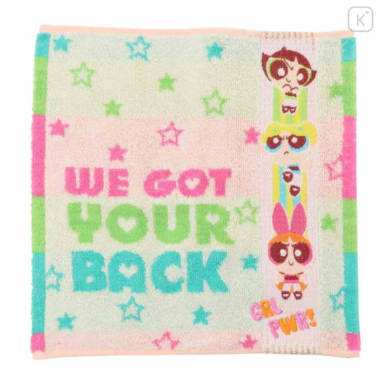 Japan The Powerpuff Girls Jacquard Towel Handkerchief - We Got Your Back - 1