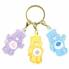 Japan Care Bears Acrylic Keychain 3 Charm - Sweet Dream Bear & Birthday Bear & Grumpy Bear