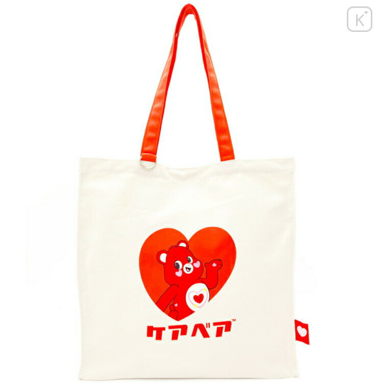 Japan Care Bears Tote Bag - Red Bear - 1