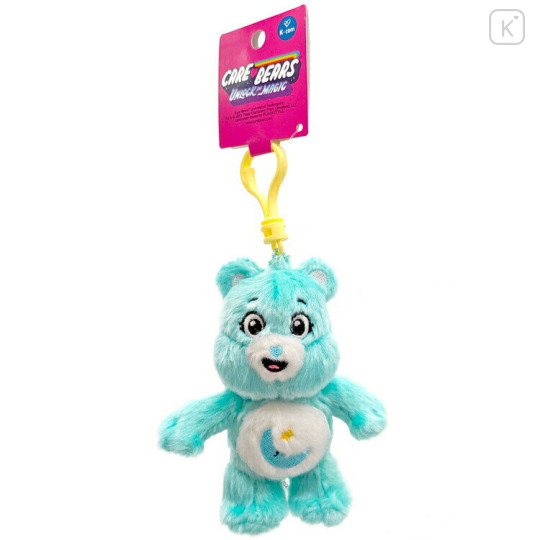 Japan Care Bears Fluffy Plush Keychain - Bedtime Bear - 1