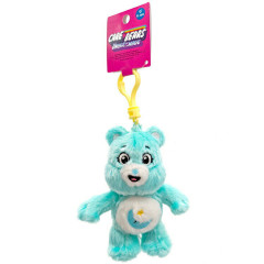 Japan Care Bears Fluffy Plush Keychain - Bedtime Bear