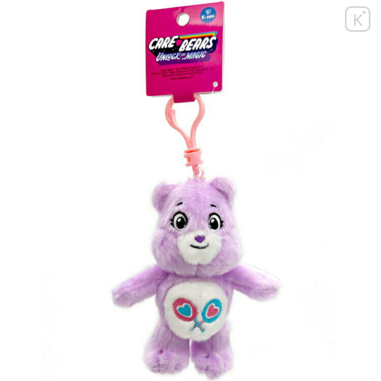 Japan Care Bears Fluffy Plush Keychain - Share Bear - 1