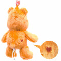 Japan Care Bears Fluffy Plush Keychain - Tender Heart Bear - 3